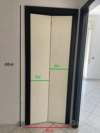 Porte di falegnameria laccate bianco lucido