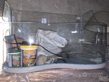 Acquario per tartarughe 80 litri