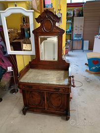 Mobile Pettiniera con specchio primi del '900