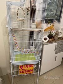 Gabbia per uccelli bella e grande