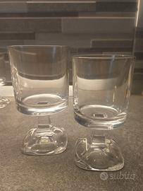 Servizio bicchieri in vetro acqua/vino