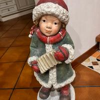 Statua natalizia h60cm gesso decorato NUOVA!
