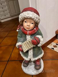 Statua natalizia h60cm gesso decorato NUOVA!