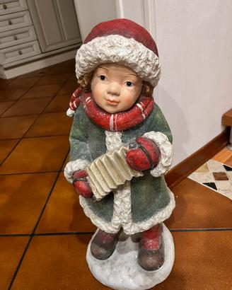 Statua natalizia h60cm gesso decorato NUOVA!