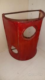 3 paralumi etnici in pelle di pergamena