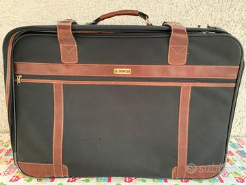 Valigia vintage El Campero 70x50 cm su due ruote