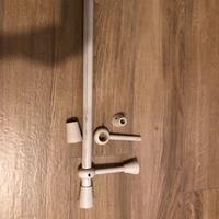 Bastone per tenda in legno 2m + supporti d=25mm