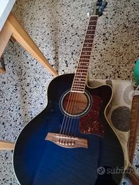 CHITARRA IBANEZ AEL10E MBS Mystic Blue Sunburst

