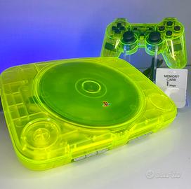 Sony Playstation PS One Lime Fluo Trasparente