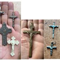 Lotto 10 crocifissi croce S. Francesco Assisi Gesù