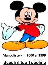 Topolino dal nr 2000 al 2599 (mancolista + foto)
