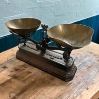 Bilancia da speziale bottega antica vintage