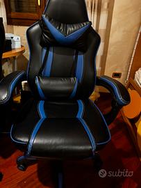 Sedia gaming reclianbile ergonomica
