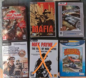 giochi PC Mafia Ghost Recon NFS Dead Island 