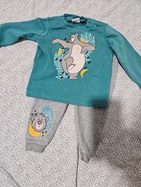 Completto felpa e pantalone Disney Orso Baloo