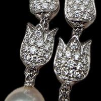 ORECCHINI MIKAWA ORO DIAMANTI PERLE