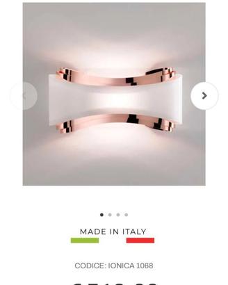 Ionica - applique a LED di design color rame