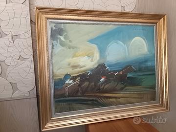 quadro olio su tela
