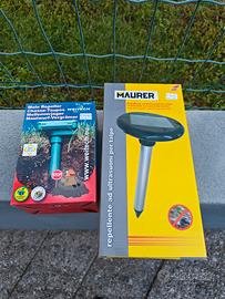 Due repellenti per talpe ad ultrasuoni 
