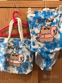 Set costume bambina Pusheen Cat con borsa abbinata