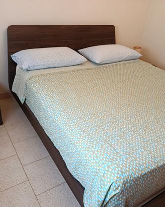 Giro letto matrimoniale + comodini e rete a doghe