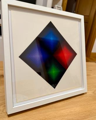 Quadro 1975 Victor Vasarely  serigrafia optical