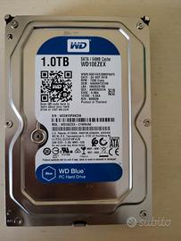 Hard Disk 3,5" SATA Western Digital WD10EZEX 1 TB