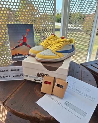 Nike Jordan 1 Low Travis Scoot  Canary Yellow 