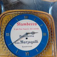 OROLOGIO PUBBLICITARIO ANNI 50 LIQUORE STAMBECCO