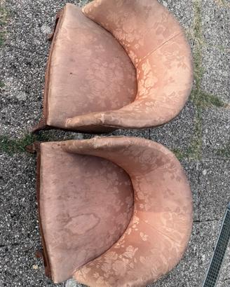 Coppia poltroncine vintage anni 50