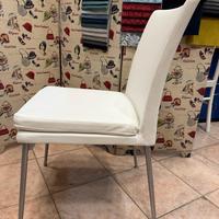 Sedie da barca nuove struttura in acciaio bianche