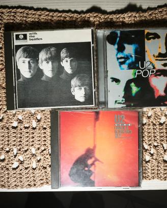 Lotto 3 CD Rock U2 Pop+Live Beatles