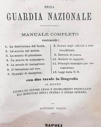 Vade Mecum Della Guardia Nazionale - Vintage Raro