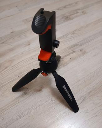 TREPPIEDI MANFROTTO CON ATTACCO PER SMARTPHONE