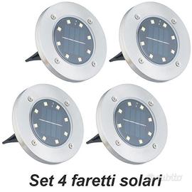 Faretti solari segnapasso da incasso per giardino
