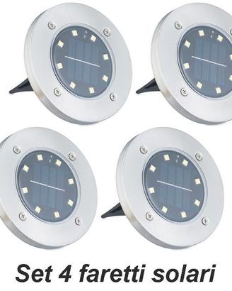 Faretti solari segnapasso da incasso per giardino