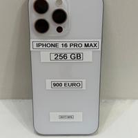 iPhone 16 Pro Max 256GB pari nuovo promo