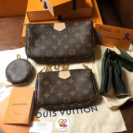 MULTI POUCH Louis Vuitton con CINTURINO KHAKI