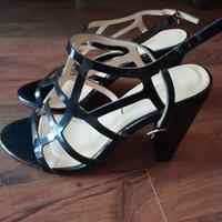 scarpe con tacco vera pelle 