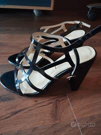 scarpe con tacco vera pelle 