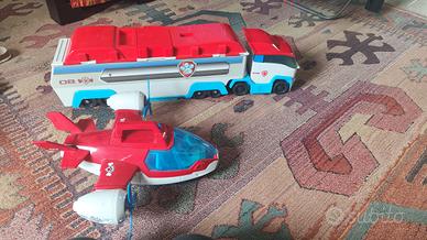 camion e aereo Paw Patrol
