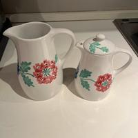 Teiera e lattiera Richard Ginori Mondovi