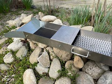 CANALETTA PER ORO IN ACCIAIO INOX-GOLD SLUICE
