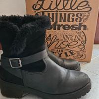 Stivaletto invernale nero donna