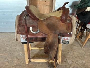 Sella Reining Wild West Platinum 16