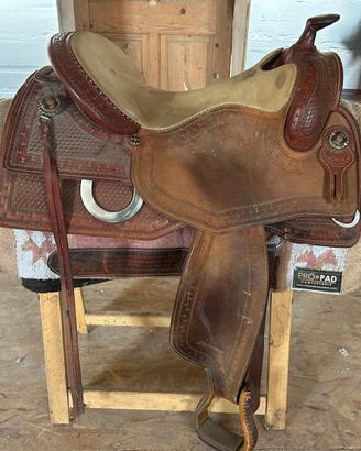 Sella Reining Wild West Platinum 16