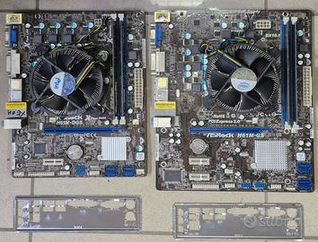 Coppia schede madri 1155 con CPU Xeon e I7 e RAM