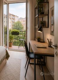 Stanza singola Prato + balconcino