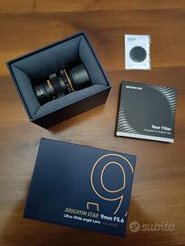 Brightin star 9mm f5.6 SonyE fullframe grandangolo
