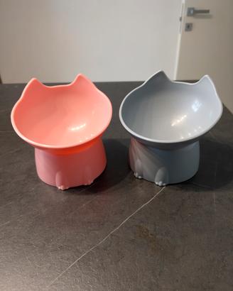 set 2 ciotole per gatti 